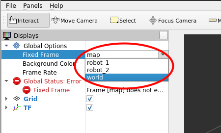 Fixing reference frame